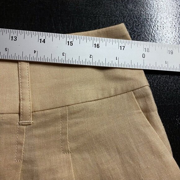 Boden 100% Linen Pleat Shorts 6” Inseam High Waisted - Picture 13 of 16